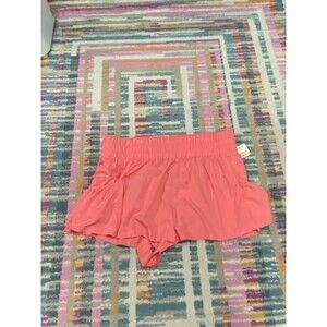 Free People Movement Get Your Flirt On Shorts Hibiscus Petal Pink Sz XL
